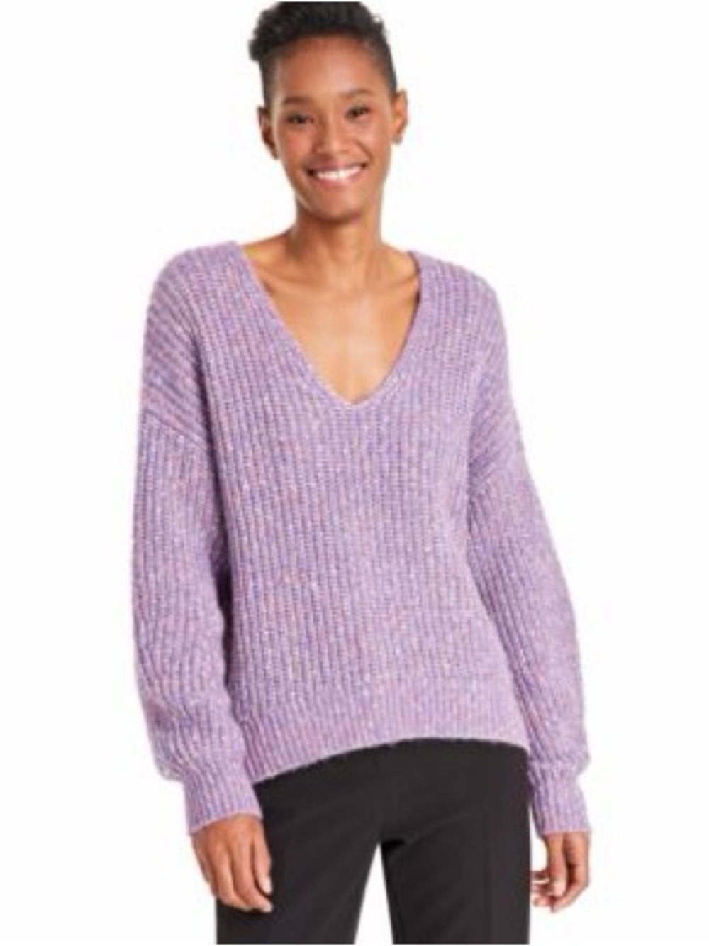 Boss Women's Facacia V-Neck Dropped-Shoulder Sweater